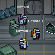 screenshot showing how each player has a name with a number at the end
